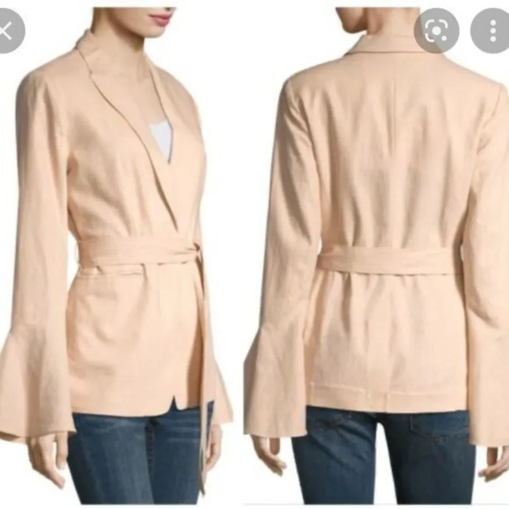 Free people women’s‎ small flared sleeved linen blazer